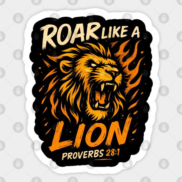 Roar Like a Lion Sticker by Eric's Store 10